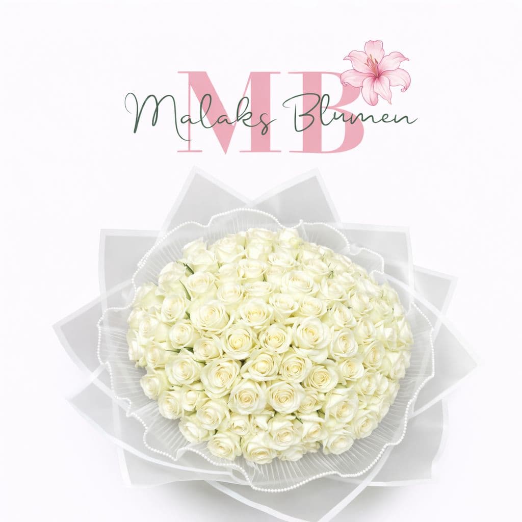 100 weiße Rosen