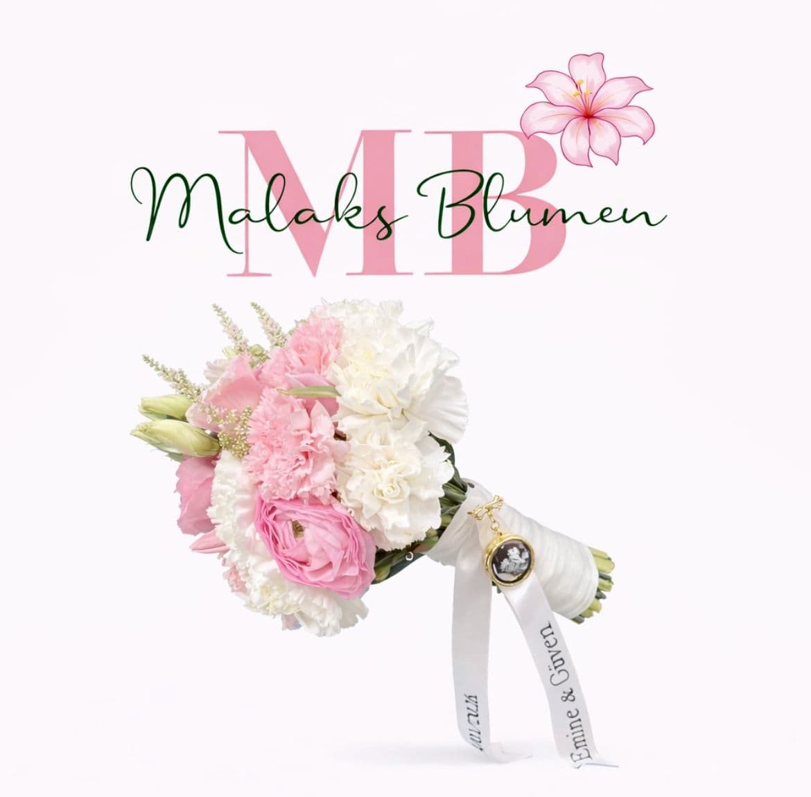 Pastellfarbener Brautstrauß